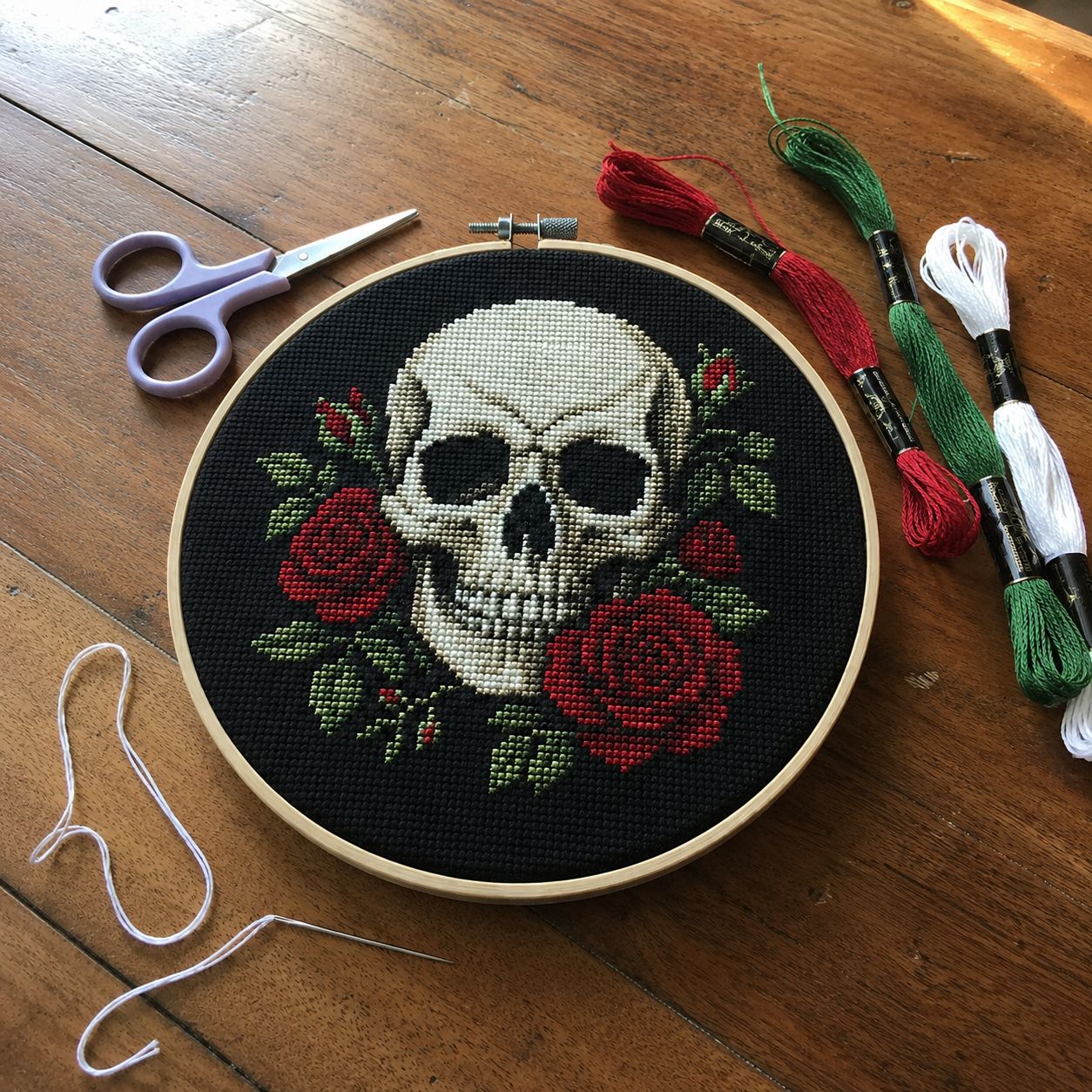Community cross stitch work 1