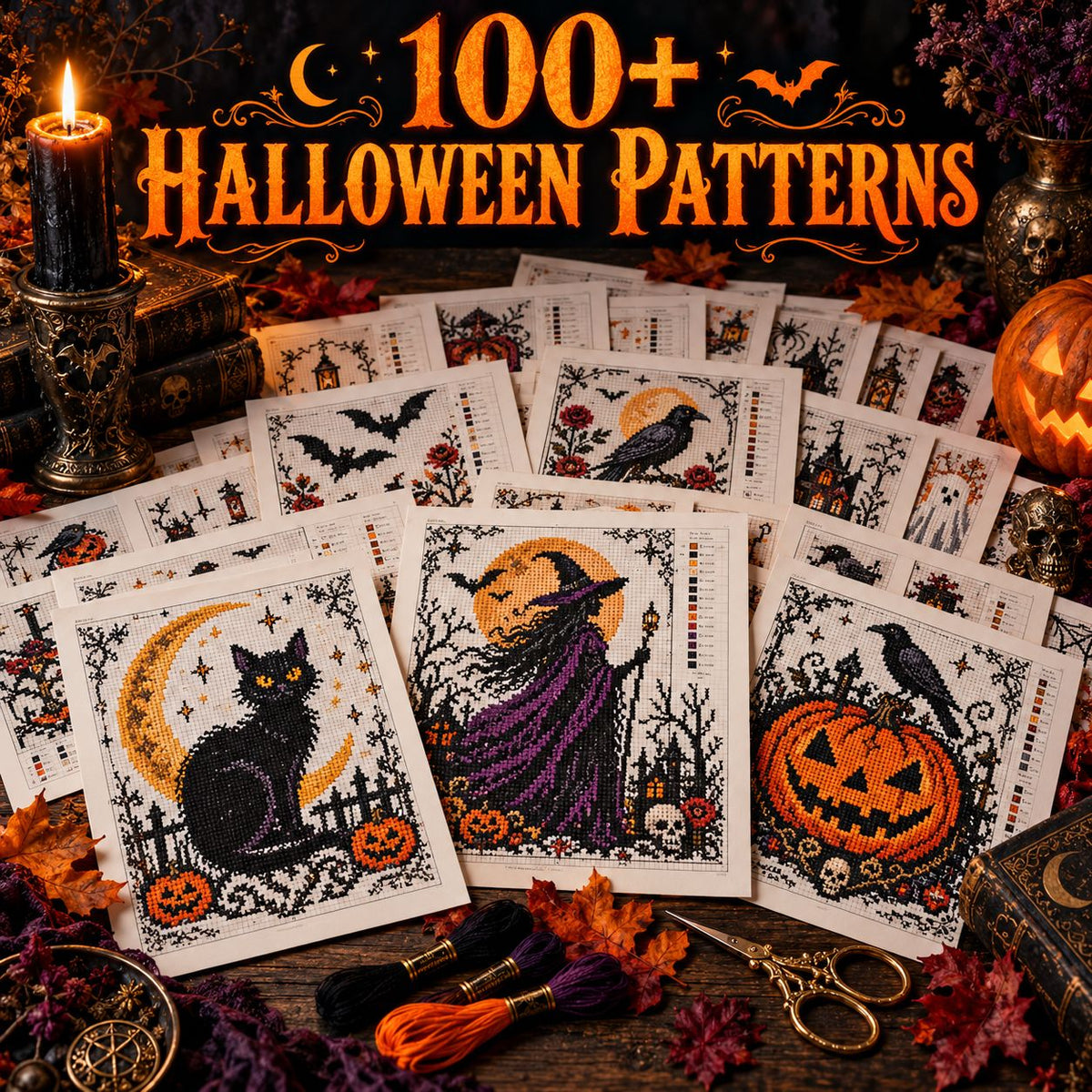 100+ Halloween Patterns