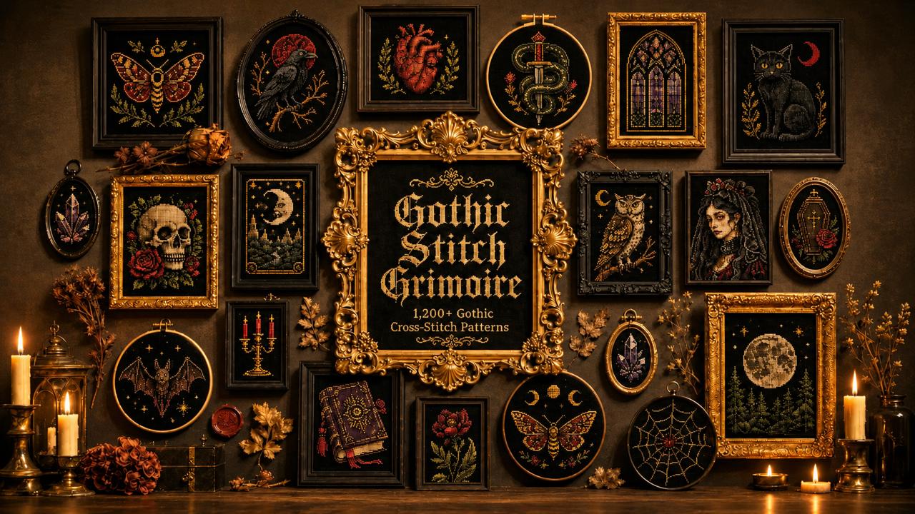 Gothic Stitch Grimoire cover